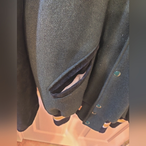 Vintage Wool Blend Green Bay Packets Jacket - Size Large - Picture 9 of 15